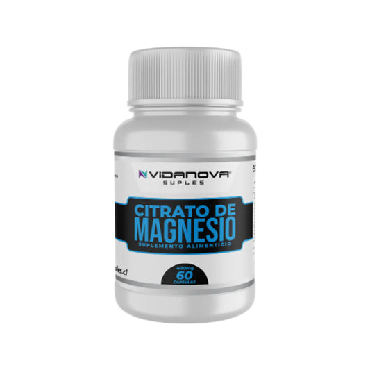 Citrato de Magnesio 400mg 60 Caps - VIDANOVA