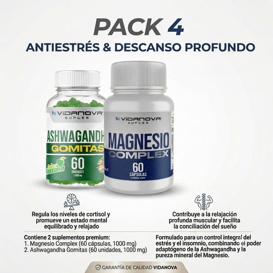 PACK 4 ANTIESTRÉS Y DESCANSO PROFUNDO